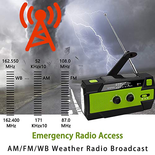 Emergency Solar Hand Crank Portable Weather Radio