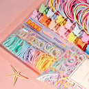 Multicolor Hair Ties For Women Girls,Elastic Ponytail Holders Rubber Band For Thick Hair