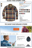 Legendary Whitetails Men's Buck Camp Flannel Shirt, Cedarwood Plaid, Large