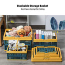 Satisfounder Collapsible Shopping Basket Plastic - 19 L Portable Folding Storage