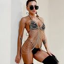 Gold Body Chains For Women Sexy - Fashion Boho Backless Full Body Chain Belly Chain Jewelry Set For Costume Party (Gold-4)