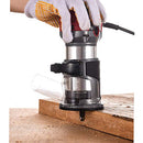 6.5-Amp 1.25 HP Compact Router with Fixed Base, 5 Trim Router Bits, Variable Speed