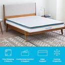 8 Inch Memory Foam and Innerspring Hybrid Medium-Firm Mattress-Twin Mattress