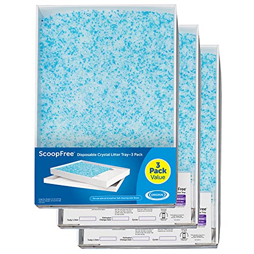 ScoopFree Self-Cleaning Cat Litter Box Tray Refills with Premium Blue Non-Clumping Crystals