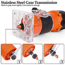 Compact Router, 6.5-Amp 1.25 HP Compact Wood Palm Router Tool Kit, Wood Trimmer with 15 pieces 1/4" Router Bits Set, 30000R/MIN