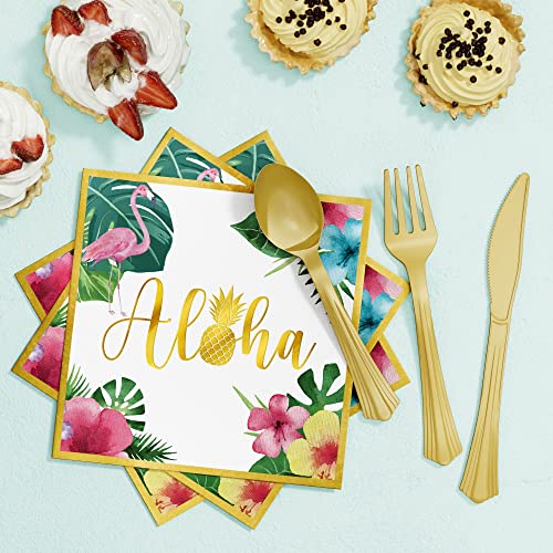 Hawaiian Luau Birthday Party Decorations 329PCS Tropical Aloha Party Supplies
