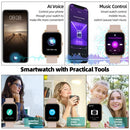 Smart Watch Answer/Make Calls, Fitness Watch with AI Control Call/Text, Android Smart