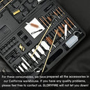 Universal Gun Cleaning Kit Hunting Handgun Shot Gun Cleaning Kit for All Guns with Case Travel Size Portable Metal Brushes