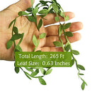 265 Ft Leaf Ribbon, Artificial Vines Leaves String Trim Ribbon Wild Jungle
