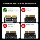 MAIWO USB 3.2 Gen2x2 Type C External Hard Drive Enclosure for 12+16 PIN MacBook AHCI SSDs with Aluminum Alloy Case, Transmisson max 20Gbps