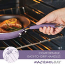 Rachael Ray Cucina Nonstick Cookware Pots and Pans Set, 12 Piece, Lavender