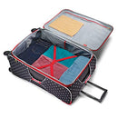 Disney Softside Luggage with Spinner Wheels, Minnie Mouse Red Bow, 2-Piece Set