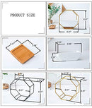 7" White Ceramic Wall Planters Vase and Copper,Drainage Hole with Bamboo Tray