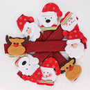 Christmas Refrigerator Door Handle Cover, Set of 8 3D Fleece Cover for Double Door