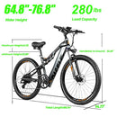 Electric Bikes for Adult 27.5'' Mountain Bike Hydraulic Brakes E-Bike