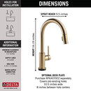 Gold Kitchen Faucet Touch, Touch Kitchen Faucets with Pull Down Sprayer