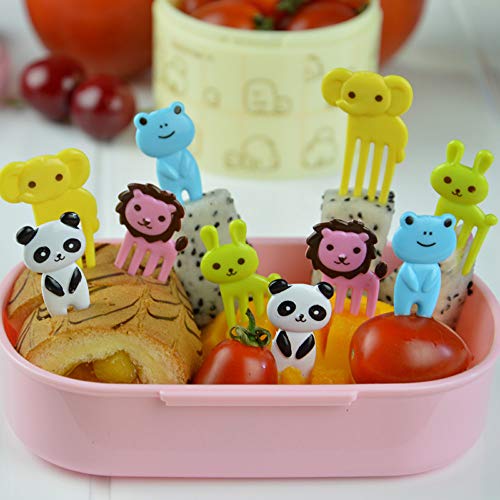 86 Pcs Animal Food Picks for Kids,Cute Cartoon Animal Fruit Food Toothpicks