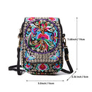Embroidered Cute Mini Crossbody Bag for Women Small Handbags Wristlet Wallet