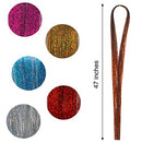 47 Inches Hair Extension Tinsel with Tool 12 Colors 2400 Strands Hair Extension Tinsel Kit