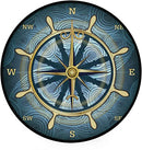 Rug Non-Slip The Compass Rose Round Area Rug