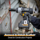 20V Cordless Impact Wrench with 1/2” Chuck, Strong Motor Max Torque 450N.m,