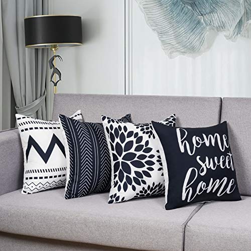 Modern Decorative Throw Pillow Covers Home Sweet Home Cushion Covers Set