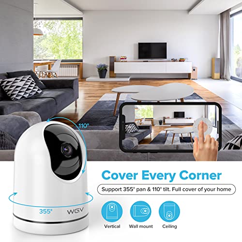 Security Camera -2K Cameras for Home Security with Smart Motion Dection, Night Vision