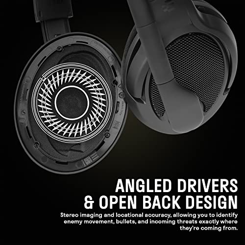 Gaming Headset Noise-Cancelling Microphone with Over-Ear Open-Back Design