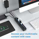 Powered USB 3.0 Hub, atolla 10 Ports USB Data Hub Splitter with Individual ON/Off