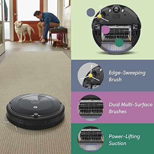 Robot Vacuum-Wi-Fi Connectivity, Personalized Cleaning Recommendations, Works with Alexa