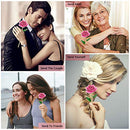 Gold Rose 24K Artificial Flowers Dipped Rose Gold Plated Rose with Stand