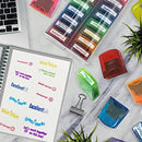 Teacher Stamps for Grading Classroom，Parent Signature Self-Inking Teacher Stamp Set