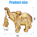 ZJ Whoest Elephant Statue. Gold Elephant Decor Brings Good Luck, Health, Strength. Elephant Gifts for Women, Mom Gifts. Decorations Applicable Home, Office, Bookshelf TV Stand, Shelf, Living Room