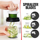 Fullstar Vegetable Spiralizer Vegetable Slicer - 8 in 1 Zucchini Spaghetti Maker