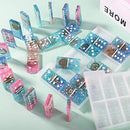Domino Resin Mold, Domino Mold Double 6 Set,Personalized Dominoes,Resin Jewelry
