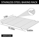 Baking Sheet with Rack Set, Umite Chef Stainless Steel 16 x 12 x 1 Inch Cookie Sheet
