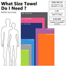 Microfiber Towel Perfect Sports & Travel & Beach Towel. Fast Drying - Super Absorbent