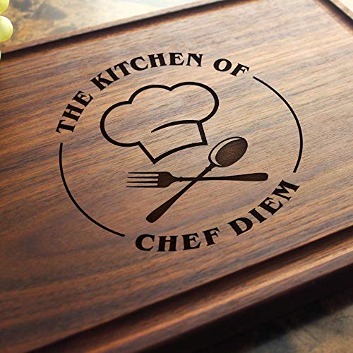 Personalized Engraved Chef Cutting Board - Housewarming or Birthday Gift. 501
