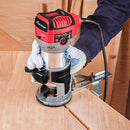 6.5-Amp 1.25 HP Compact Router with Fixed Base, 5 Trim Router Bits, Variable Speed