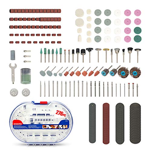 276-piece Rotary Tool Accessories Kit Universal Fitment for Easy Cutting, Carving and Polishing