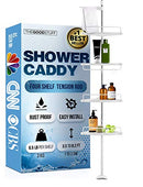 Shower Organized and Tidy with a Tension Shower Caddy - Shower Storage
