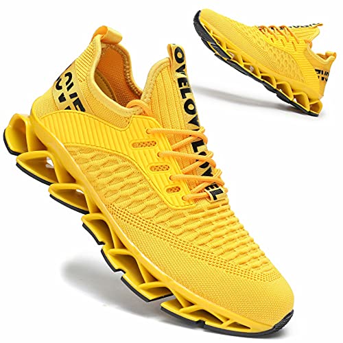 Vooncosir Mens Running Shoes Comfortable Fashion Non Slip Blade Sneakers Work