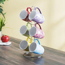 6 Piece Daisy Floral Ceramic 11 Ounce Mug Set For Coffee, Tea, Hot Chocolate