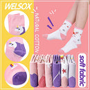 Girls Kids Unicorn Soft Cotton Socks 6 Pairs (Unicorn,5-8 Y)