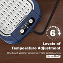 Smokeless Indoor Grill, 6 Heat Settings Digital Temperature Control Smokeless Grill, 1500W