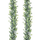 Faux Eucalyptus Garland Plant, 2 Pack Artificial Vines Hanging Eucalyptus Leaves