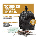 Plasticplace 65 Gallon Trash Bags │ 1.5 Mil │ Black Heavy Duty Garbage Can Liners │ 50” x 48” (50 Count)