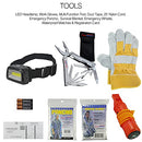 72 Hour Deluxe Emergency Kit, 1-Person 3-Day Backpack, First Aid Kit, Survival Blanket