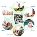 Elegant Digital Kitchen Timer, Stainless Steel Model eT-23, Super Strong Magnetic Back, Loud Alarm, Large Display, Auto Memory, Auto Shut-Off