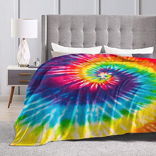 Tie Dye Blanket Throw Smooth Soft Blanket Adult Women Boy Girl Kids Toddler